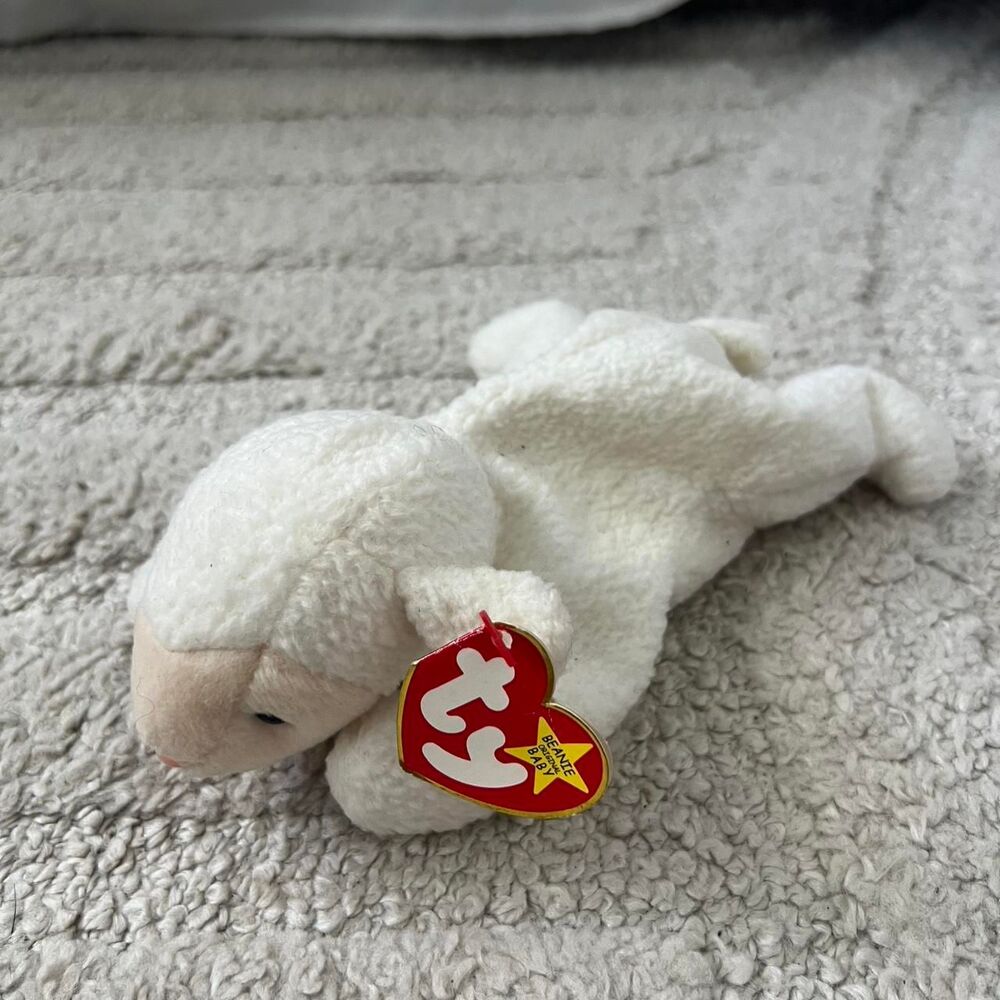 Ty-lr White and Cream Stuffed-animals
